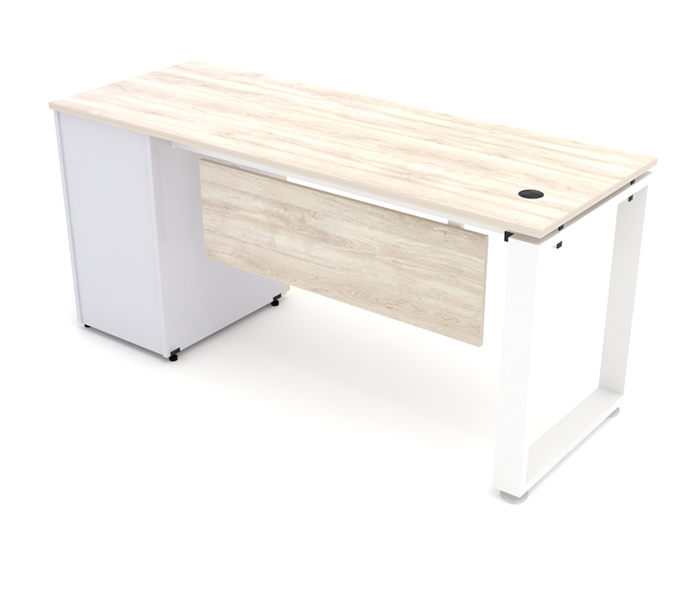 ESCRITORIO RECTO QUAD CON PEDESTAL (DER./IZQ.)